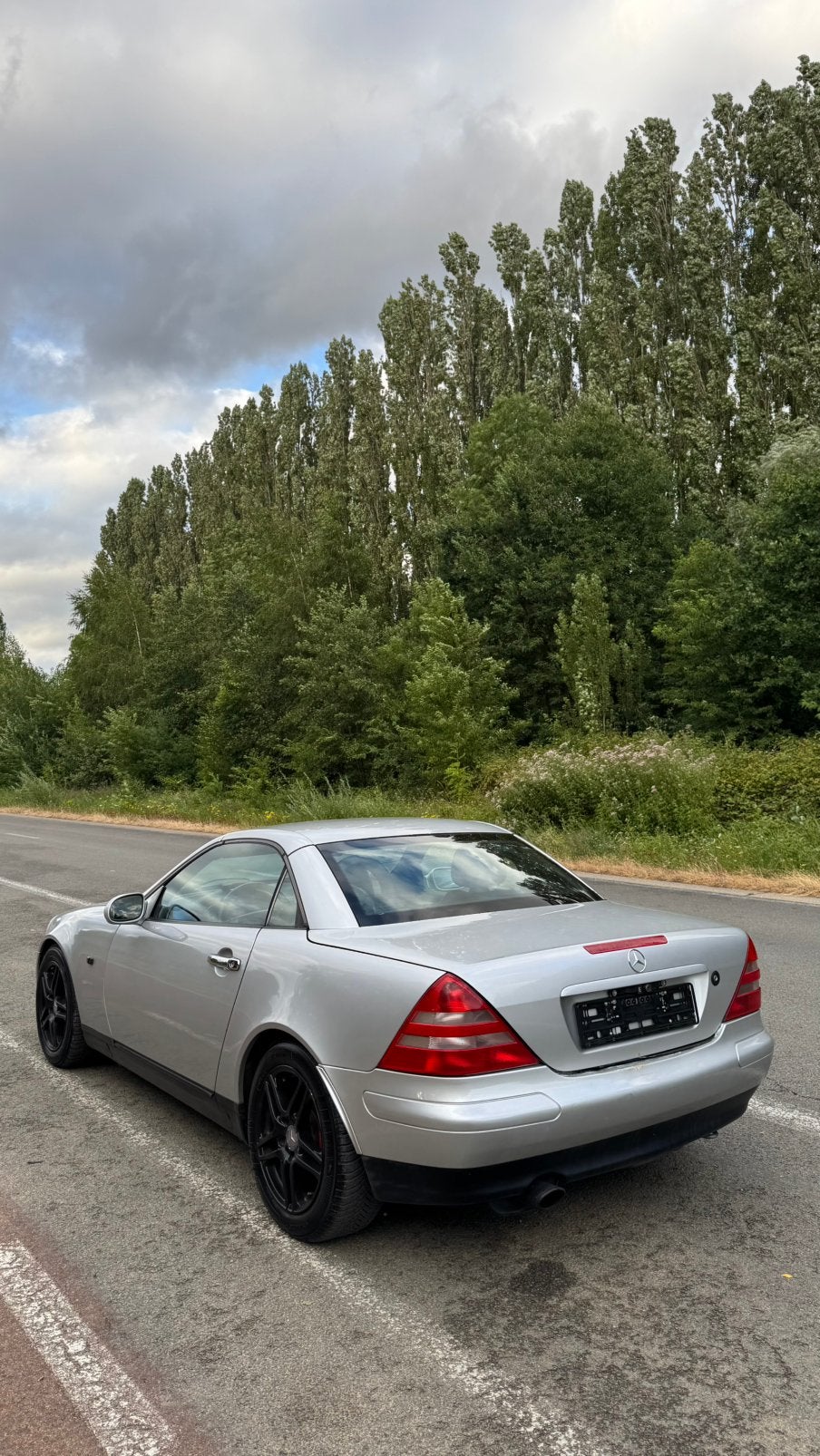 Mercedes-Benz SLK 230 Automatic - Cruise  - Airco, Autos, Argent ou Gris, Achat, Cabriolet, Automatique