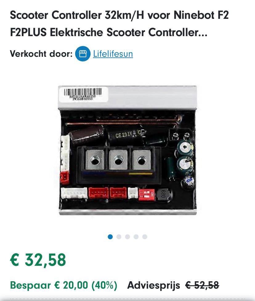 Controller Segway Ninebot F2, Fietsen en Brommers, Ophalen, Nieuw, Elektrische step (E-scooter)