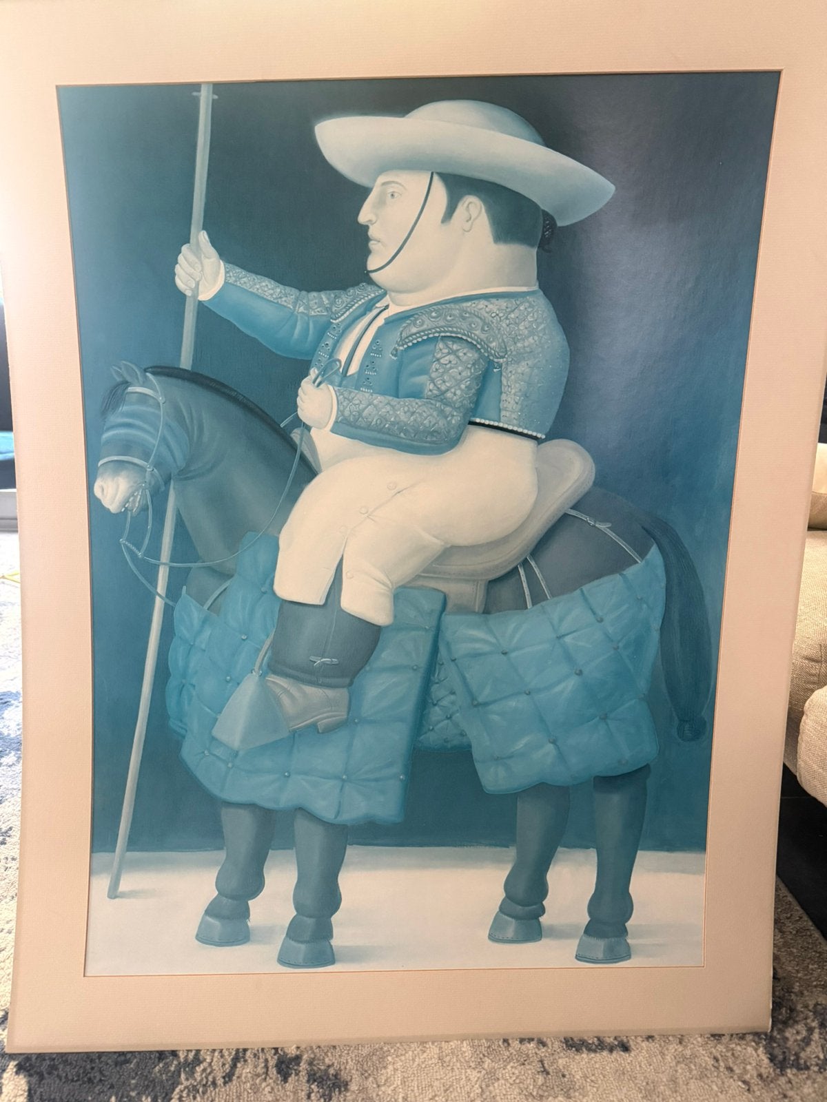 Botero tentoonstellingsposter 1987-1988 - verkleurd, Ophalen, Poster