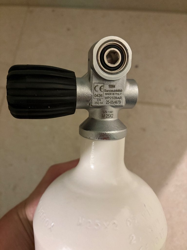Duik uitrusting, Ophalen, Zo goed als nieuw, Duikfles