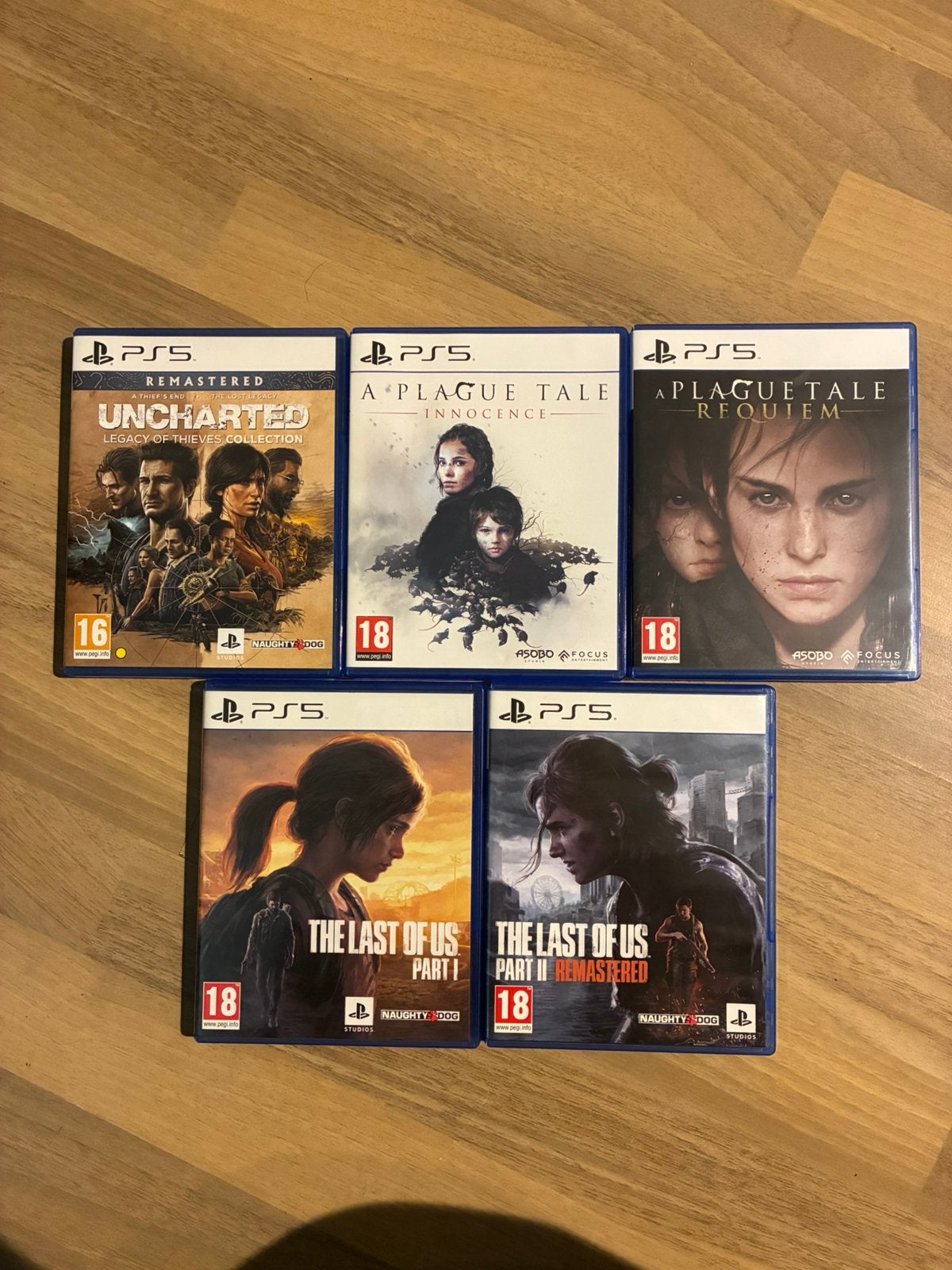 5 games te koop - the last of us, uncharted,…, Games en Spelcomputers, Ophalen, Zo goed als nieuw