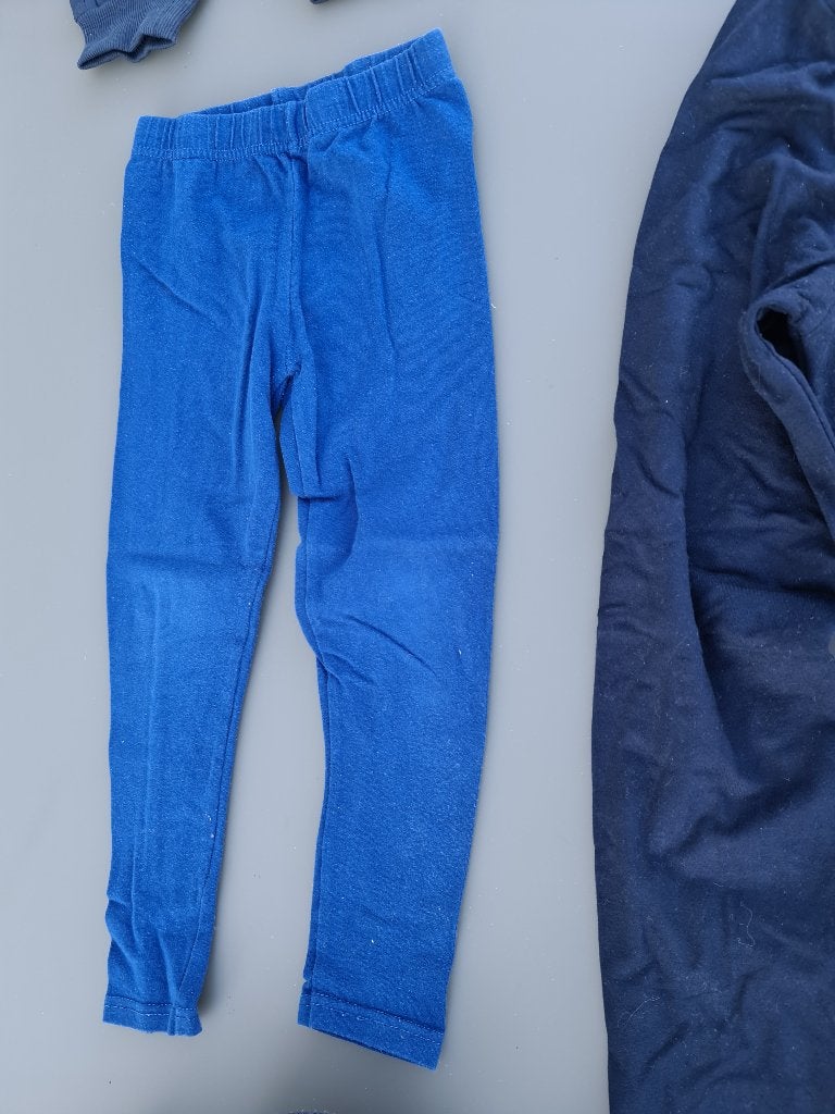 Blauwe legging broek 98, Ophalen, Zo goed als nieuw, Broek