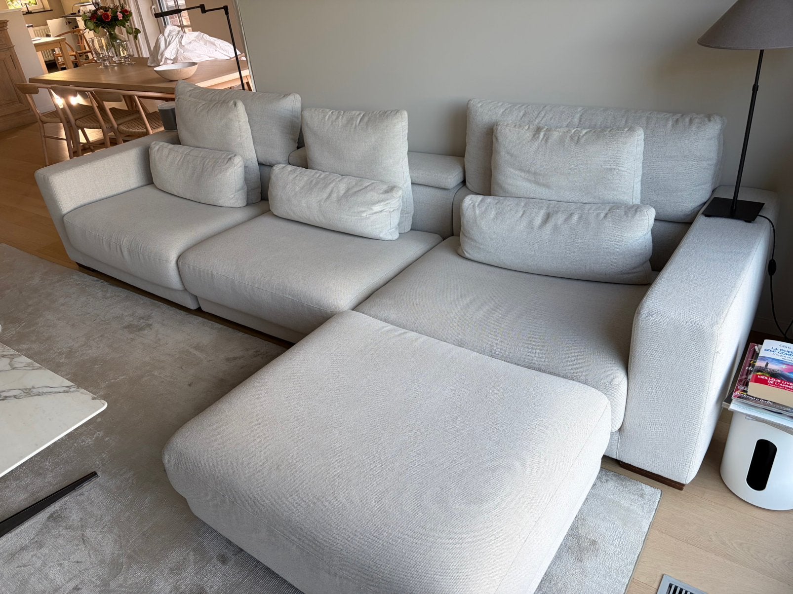 Canapé OLTA-SAMOA avec Pouf comme neuf / Modulable, Enlèvement, Comme neuf