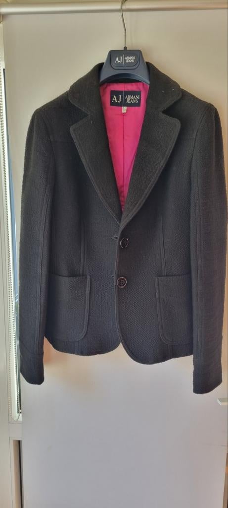 Dames vest Armani Jeans, Zwart, Maat 42/44 (L), Zo goed als nieuw, Jasje