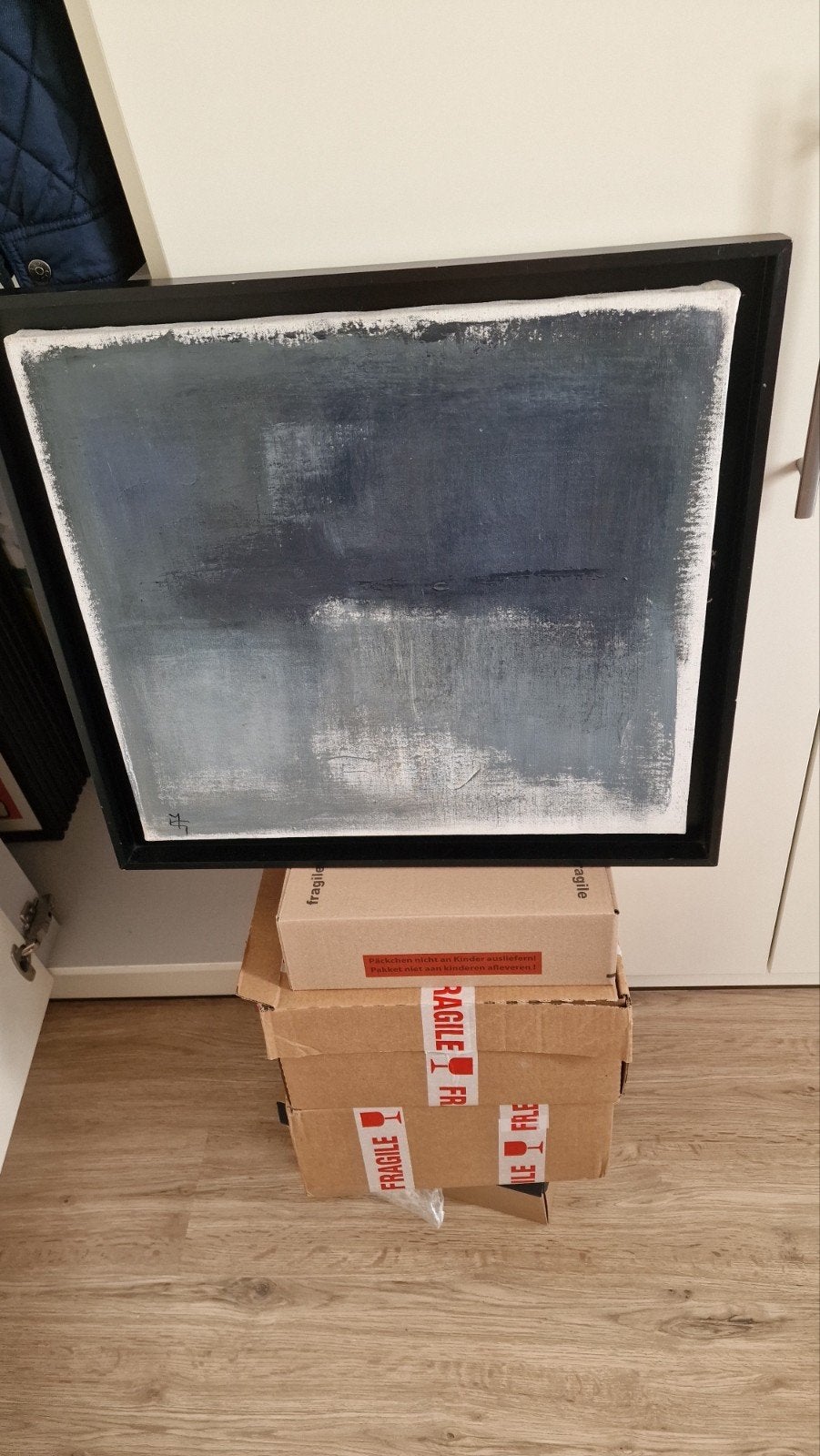 Marie celine bondeu doek  2001 getekend, Antiek en Kunst, Ophalen of Verzenden