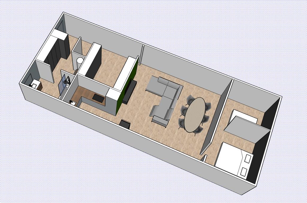 Woonunit/wooncontainer (2-3 slaapk)–90 m², Enlèvement, Utilisé