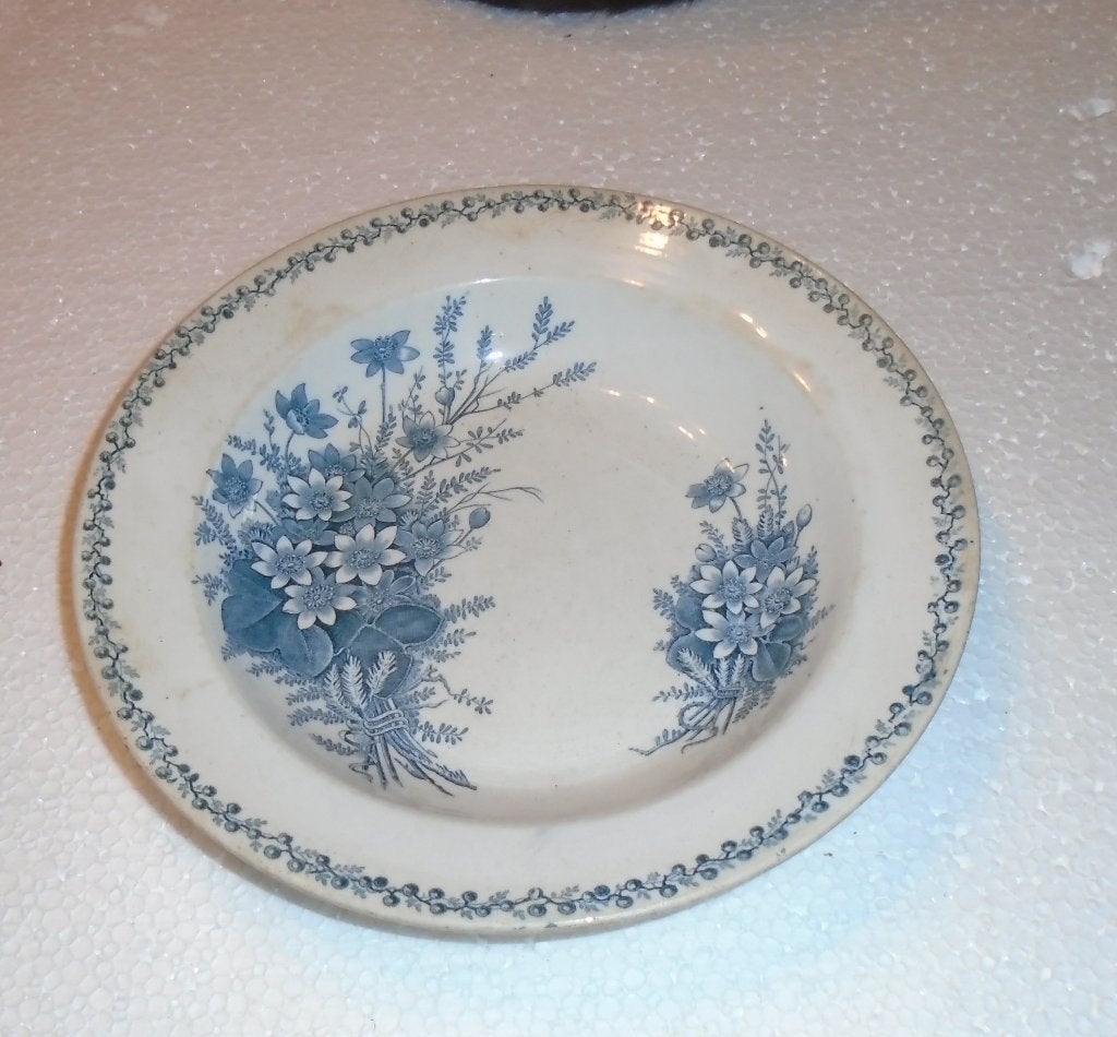 2 vintage borden porselein 1920, Verzenden