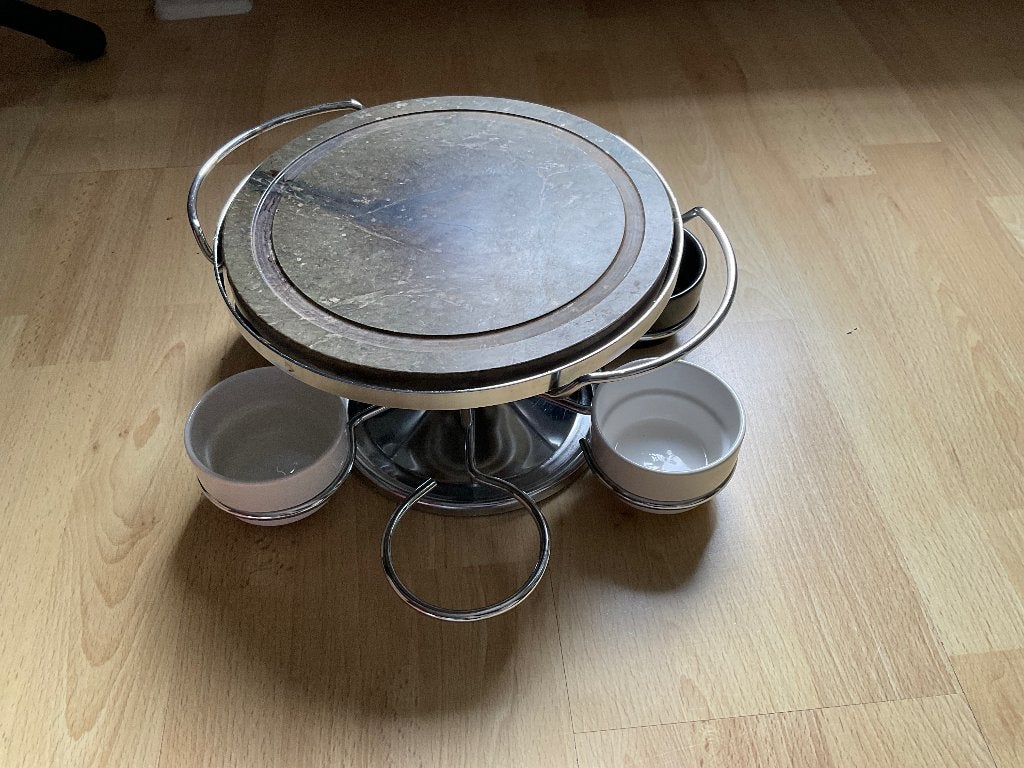 Steengrill met sauscaroussel, Elektronische apparatuur, Ophalen of Verzenden, Steengrill