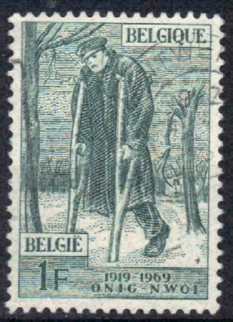 Belgique 1969 - Yvert/OBP 1510 - Invalides de guerre (ST), Timbres & Monnaies, Timbres | Europe | Belgique, Envoi, Affranchi, Oblitéré