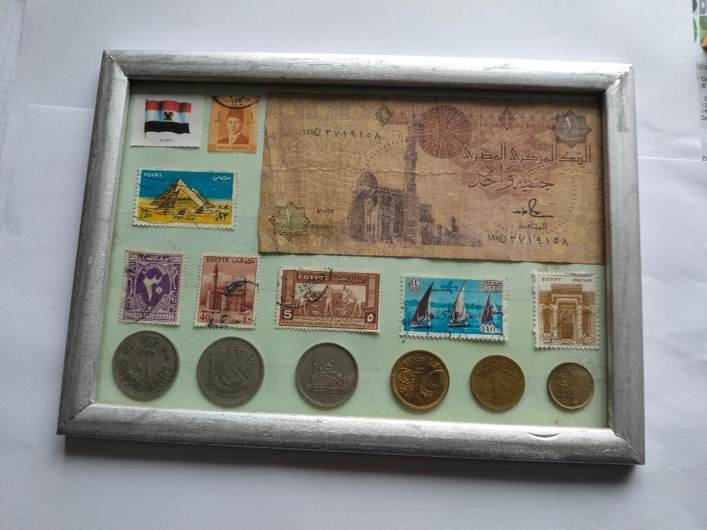 postzegels, munten, Egypte, Postzegels en Munten, Munten | Afrika, Ophalen of Verzenden, Egypte, Setje