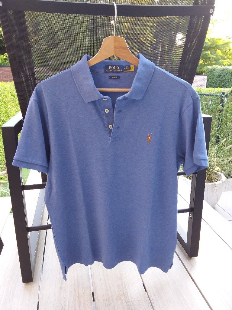 Polo Ralph Lauren poloshirt- Maat L-Slim Fit., Vêtements | Hommes, Polos, Enlèvement ou Envoi, Ralph Lauren, Bleu, Taille 52/54 (L)