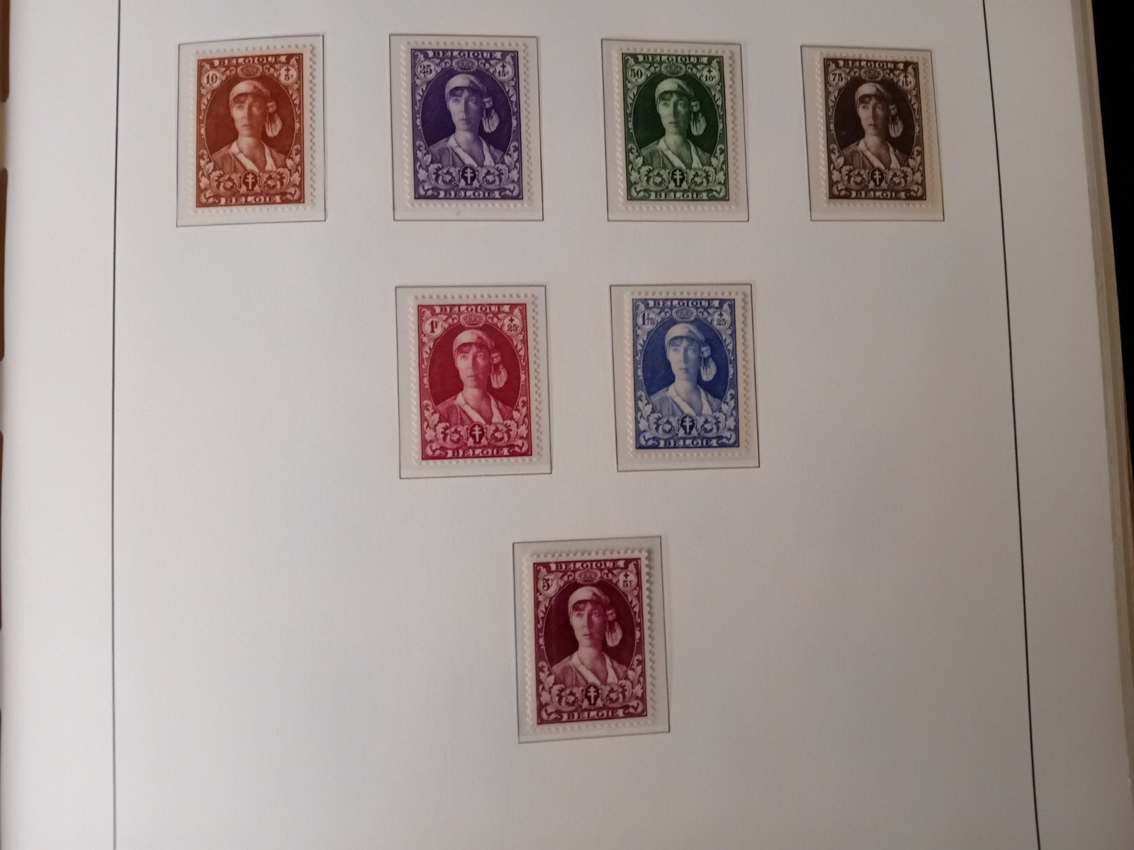 België postzegels nr 326/332** lot 37P, Verzenden, Postfris
