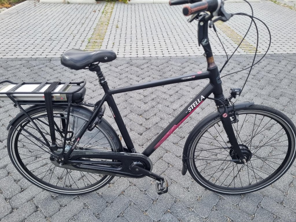 Herenfiets Stella Azzurro Superior Nero, 55 tot 59 cm, Ophalen of Verzenden, 50 km per accu of meer