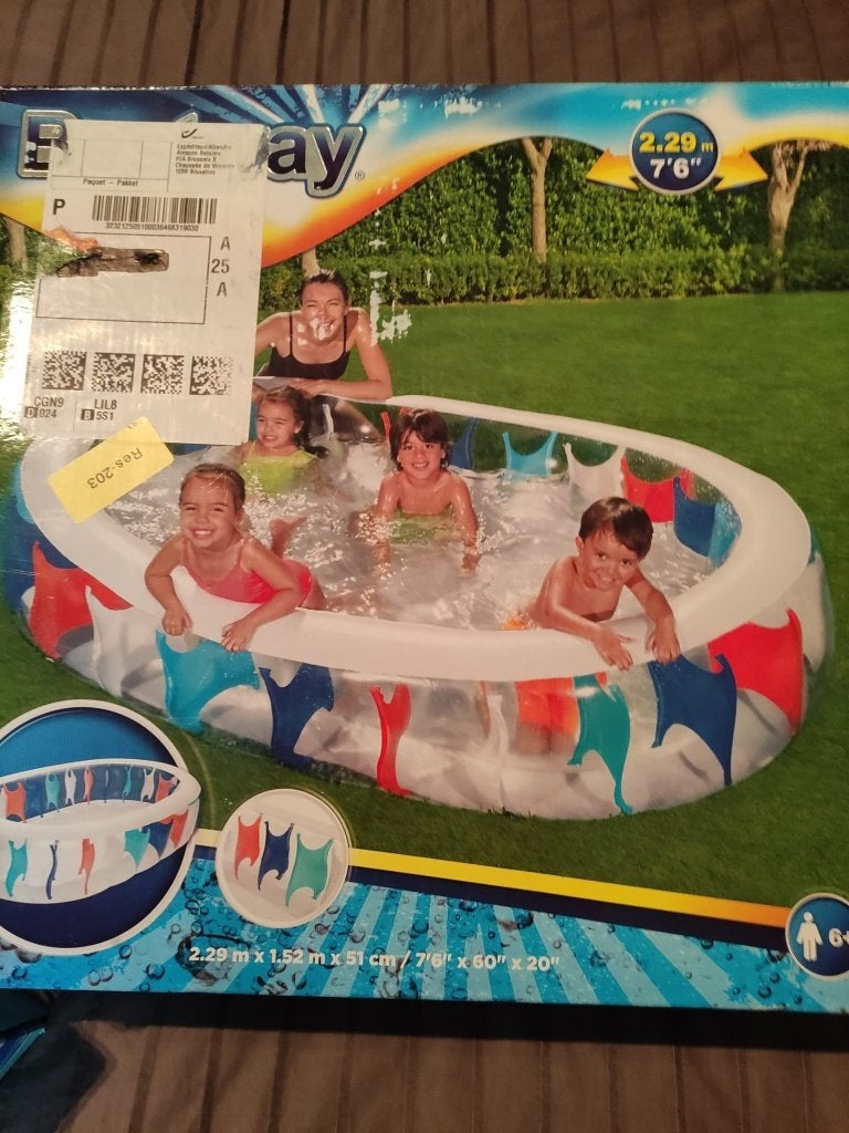Zwembad opblaasbaar(nieuw) met afdekzeil, Ophalen, Minder dan 80 cm, Opblaaszwembad, Nieuw