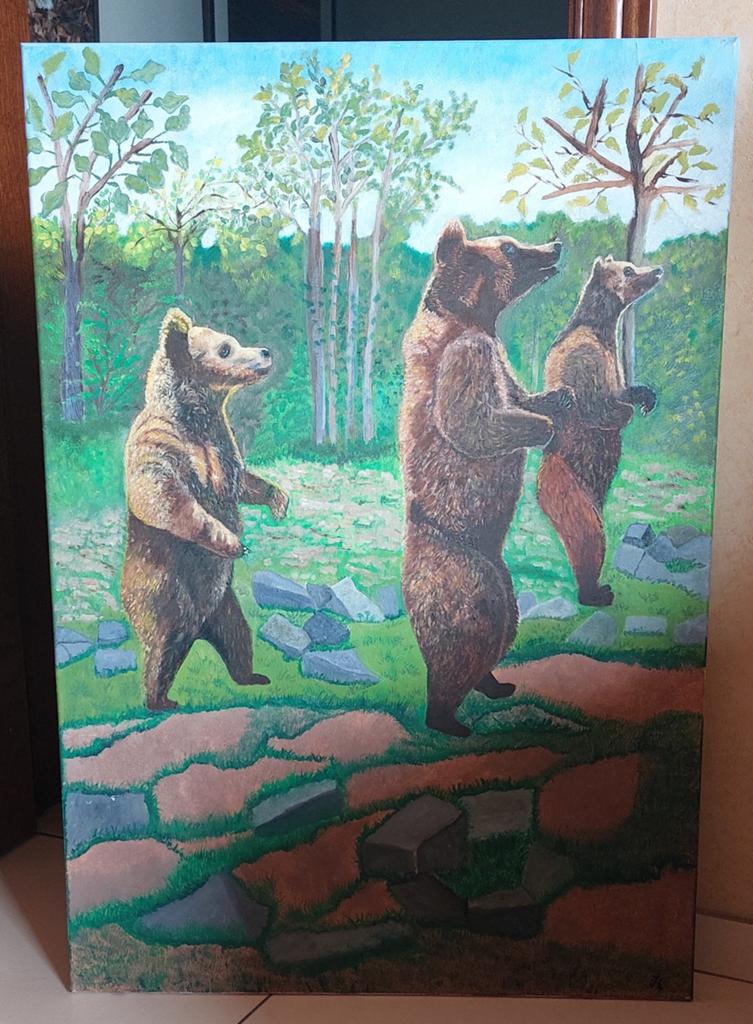 Een echte JC schilderij 70cm x 100cm, Ophalen