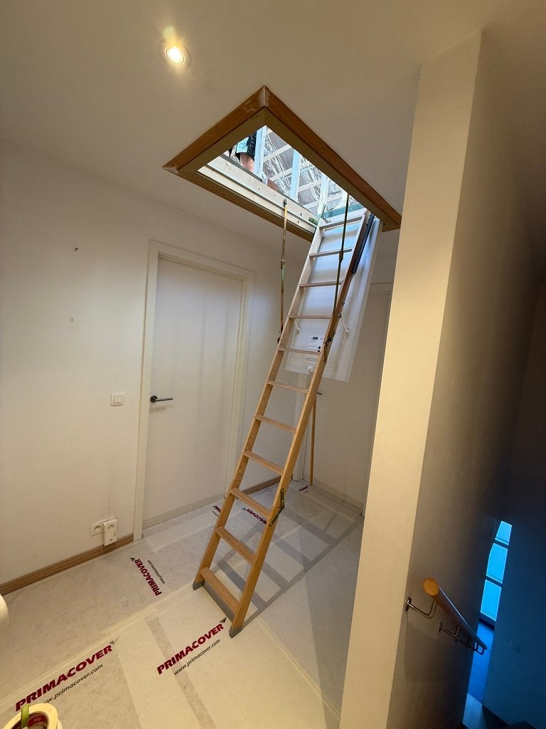 Zoldertrap - 3 delig, 2 à 4 mètres, Pliable ou rétractable/escamotable, Escalier, Comme neuf