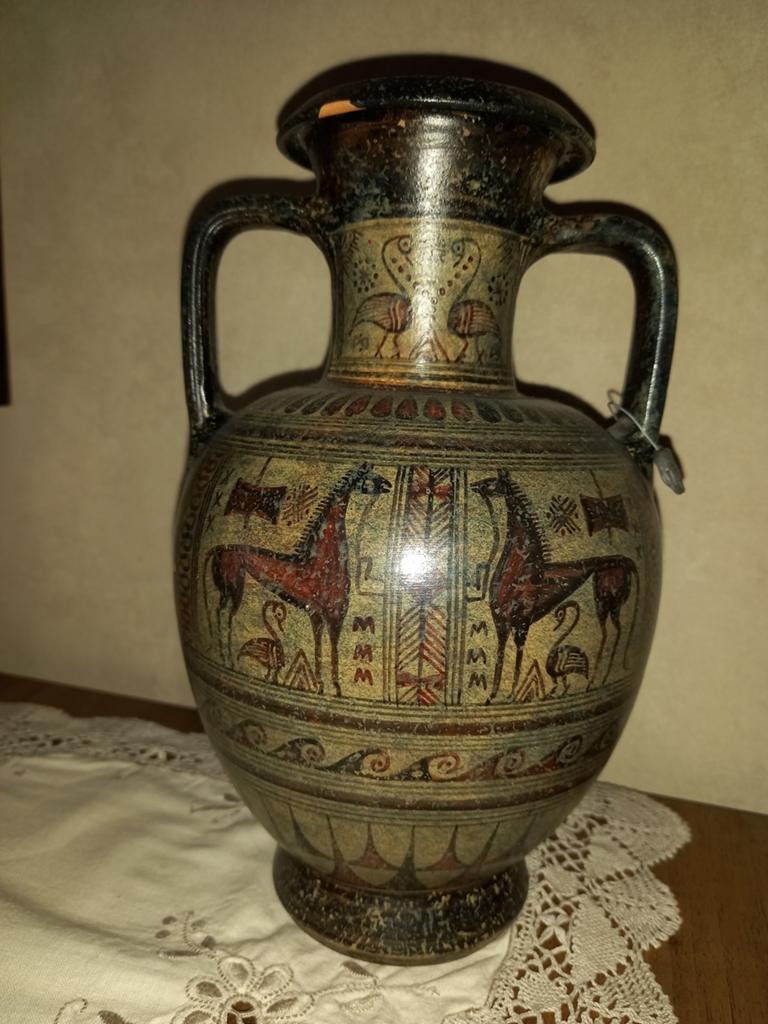 Replica griekse amfoor, Ophalen