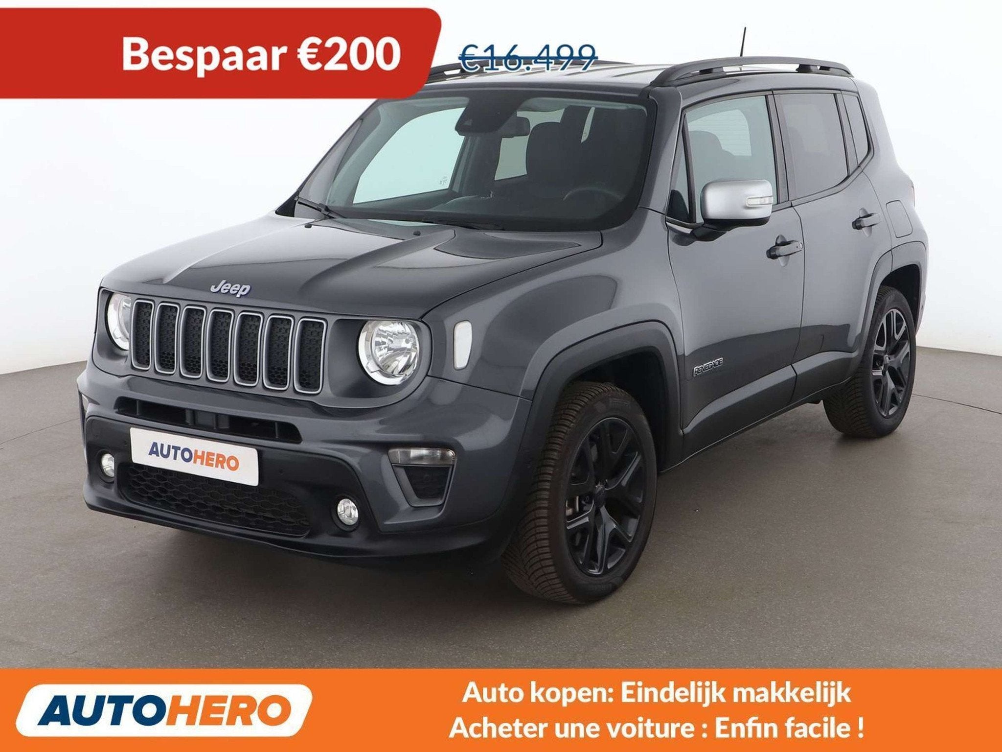 Jeep Renegade 1.3 T4 4xe Plug-in Hybrid Limited (bj 2022), Automaat, Stof, Gebruikt, Euro 6