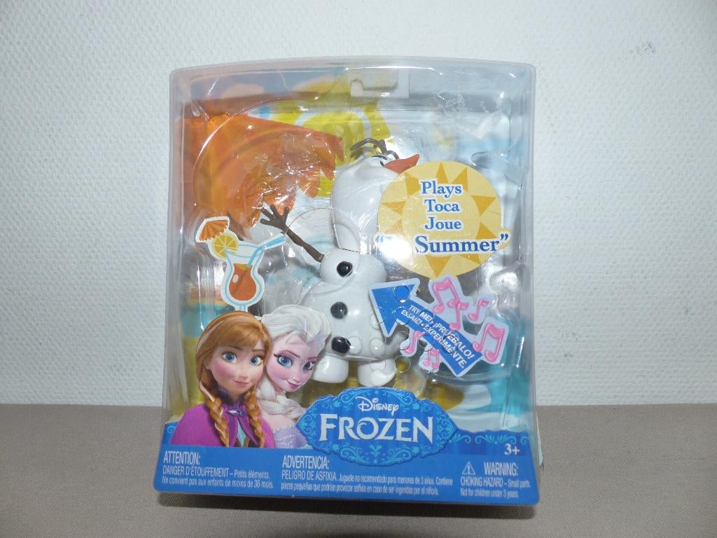 Popje van Olaf met muziek - Frozen, Ophalen of Verzenden, Zo goed als nieuw