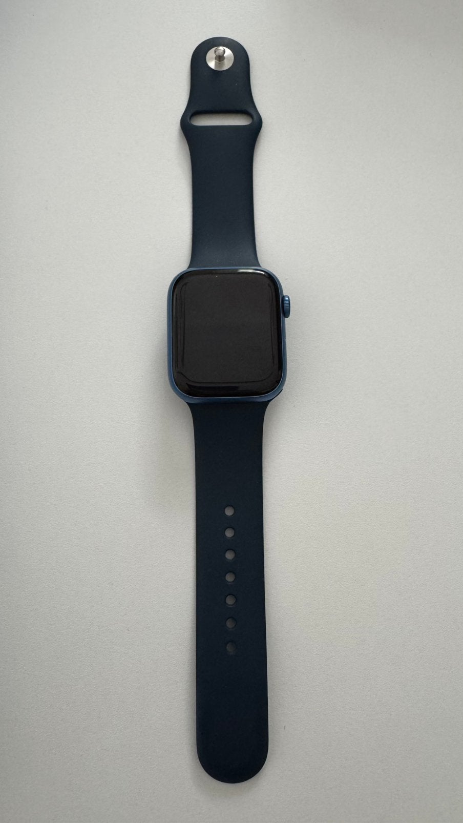 Apple Watch Series 7 45 mm - in goede staat, Handtassen en Accessoires, Ophalen, Conditie, Blauw, IOS