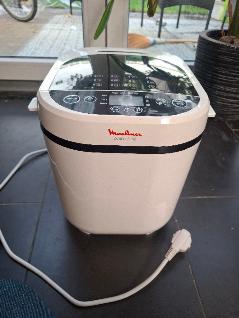 Moulinex Pain Doré broodmachine – OW210130 – 12 programma’s, 800 à 1200 grammes de pâte, Fenêtre transparente, Comme neuf, Enlèvement
