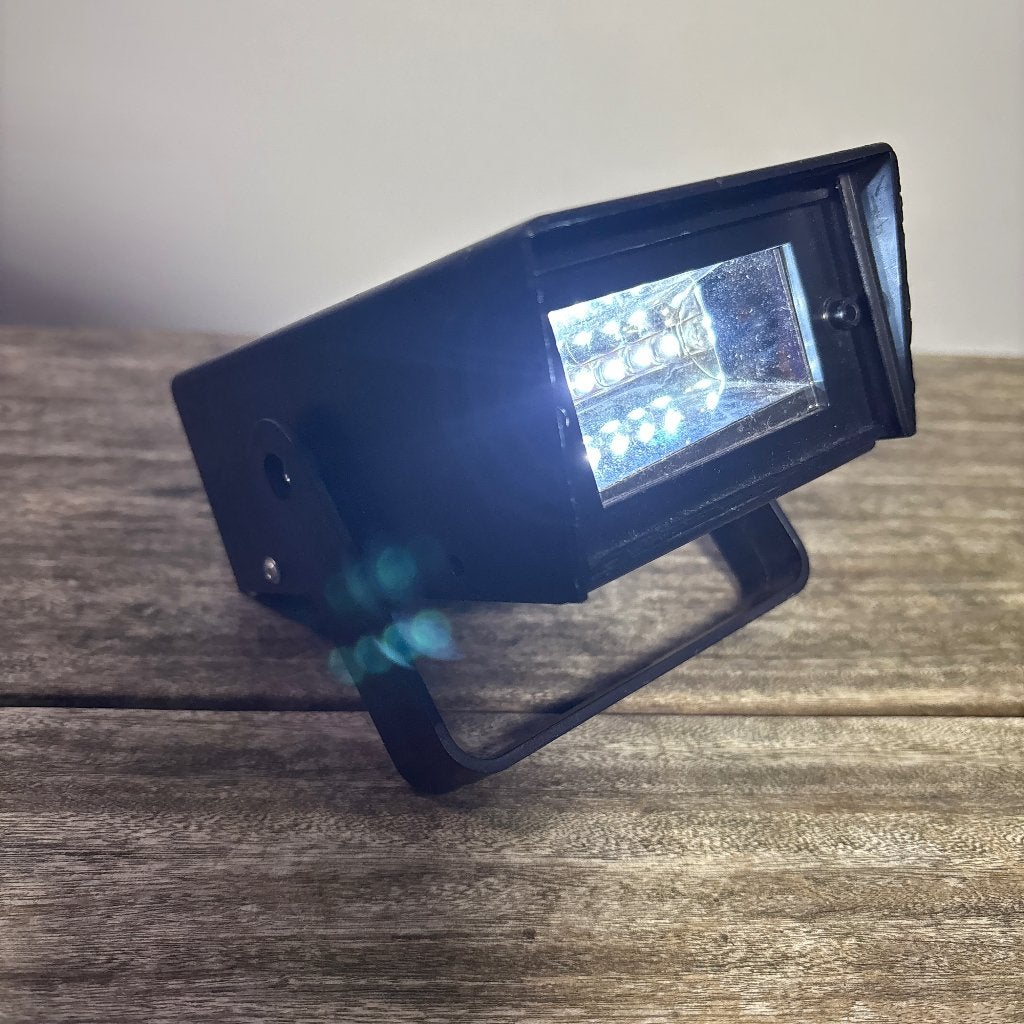 Compacte LED Stroboscoop / Partylamp Zwart, Ophalen of Verzenden, Gebruikt, Licht, Stroboscoopeffect