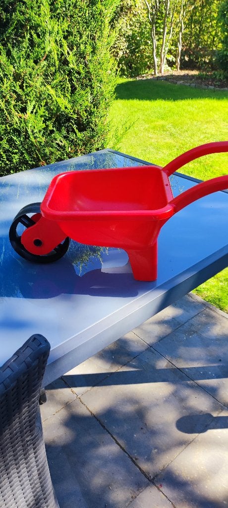 Speelgoed kruiwagen en grasmachine, Ophalen, Gebruikt