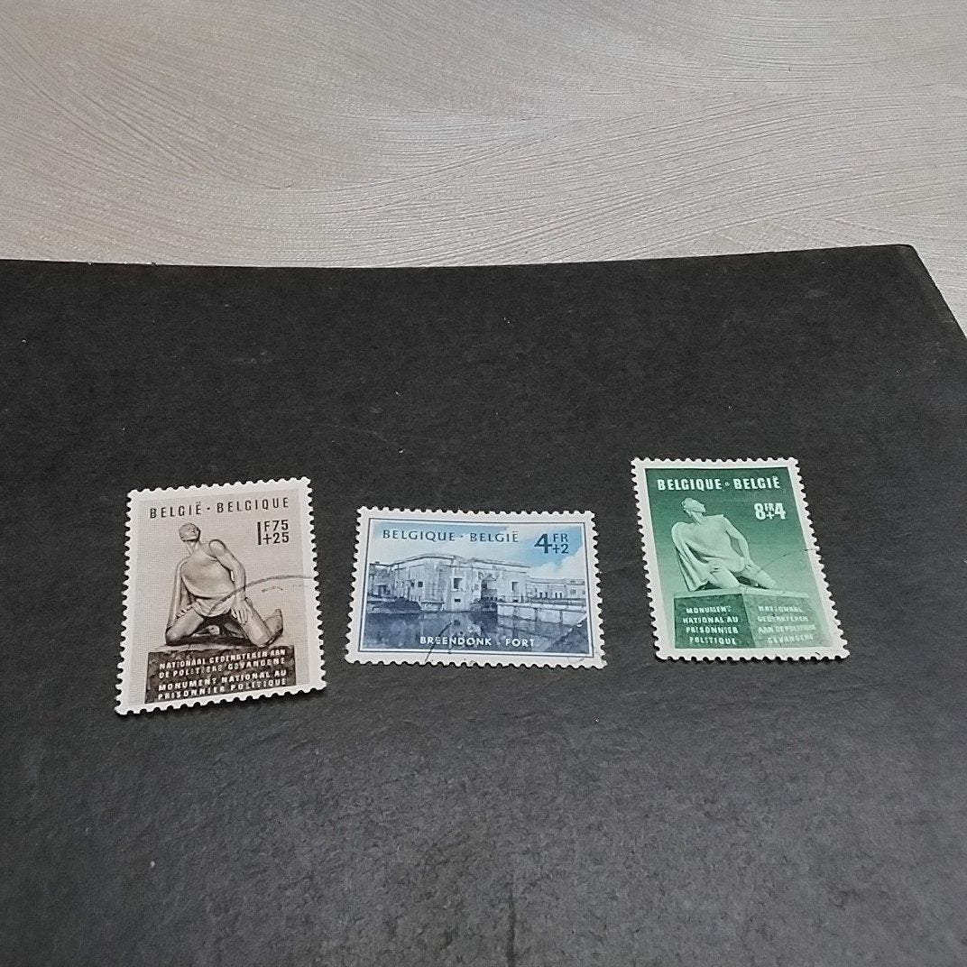BELGIE  860/862 gestempeld met cote 38,00 €, Ophalen of Verzenden, Gestempeld