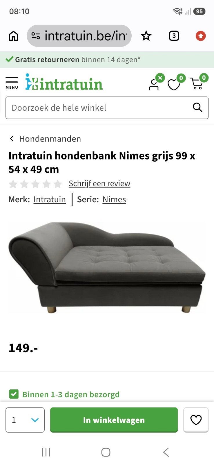 banc pour chien avec compartiment de rangement, Enlèvement ou Envoi