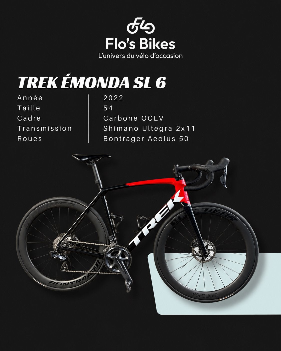 Trek Emonda SL6 2022 Maat 54, Fietsen en Brommers, Ophalen of Verzenden, Zo goed als nieuw