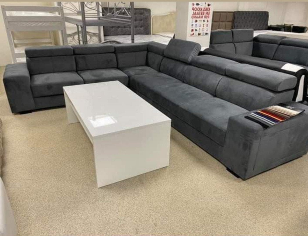 Bubble Bouclé Hoekbank L-Vorm met Chaise, Enlèvement ou Envoi