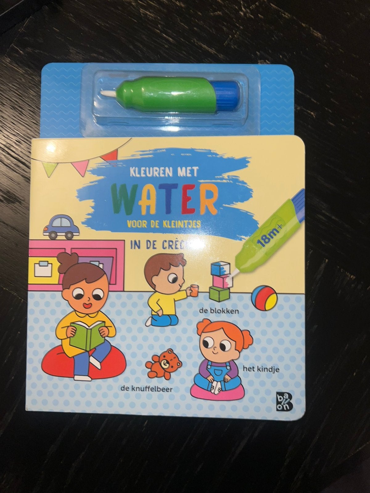 Kleuren met water voor de kleintjes, Ophalen, Nieuw, Uitklap-, Voel- of Ontdekboek, 1 tot 2 jaar