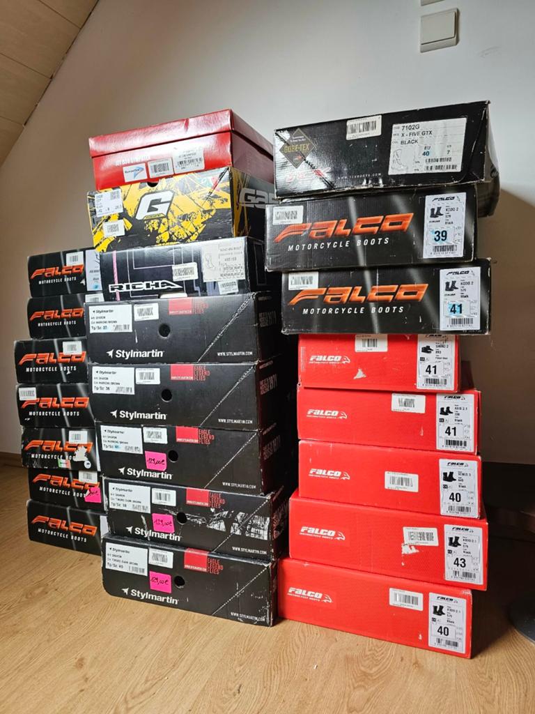 Lot motorlaarzen NIEUW 24x. Richa, Falco, Stylmartin,..., Ophalen, Nieuw met kaartje, Laarzen