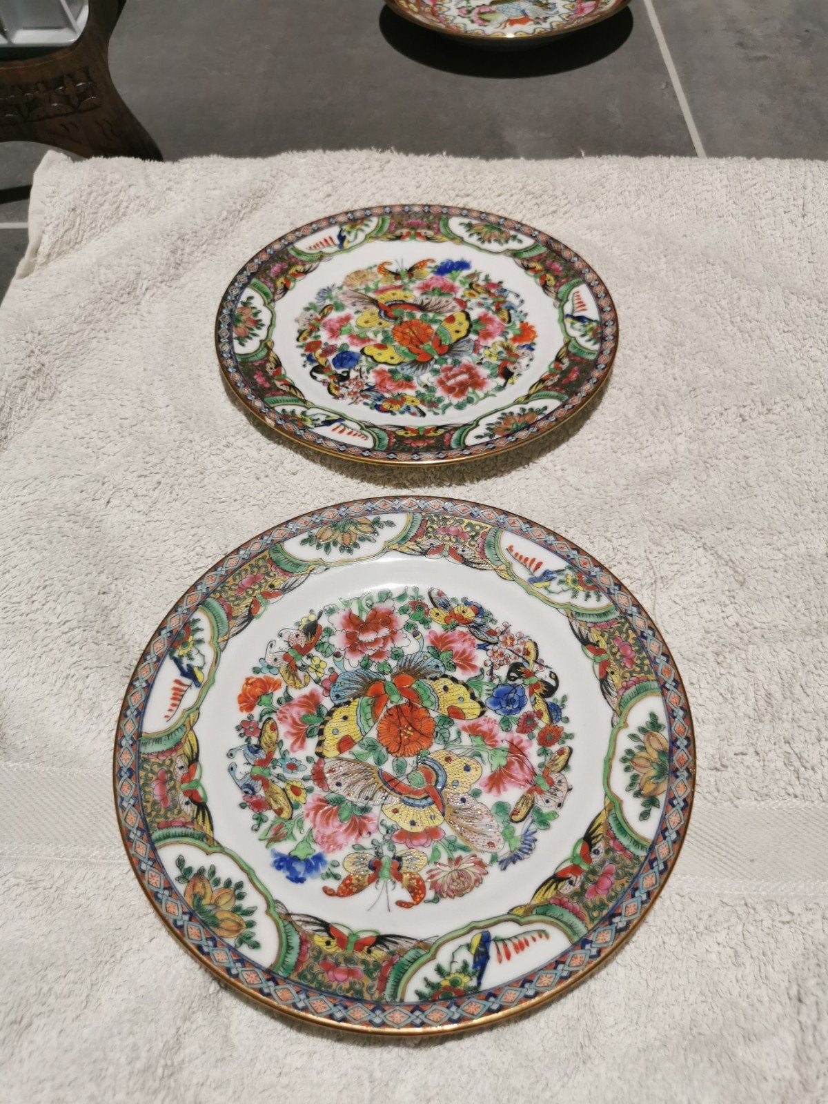 2 Oosterse bordjes, Ophalen