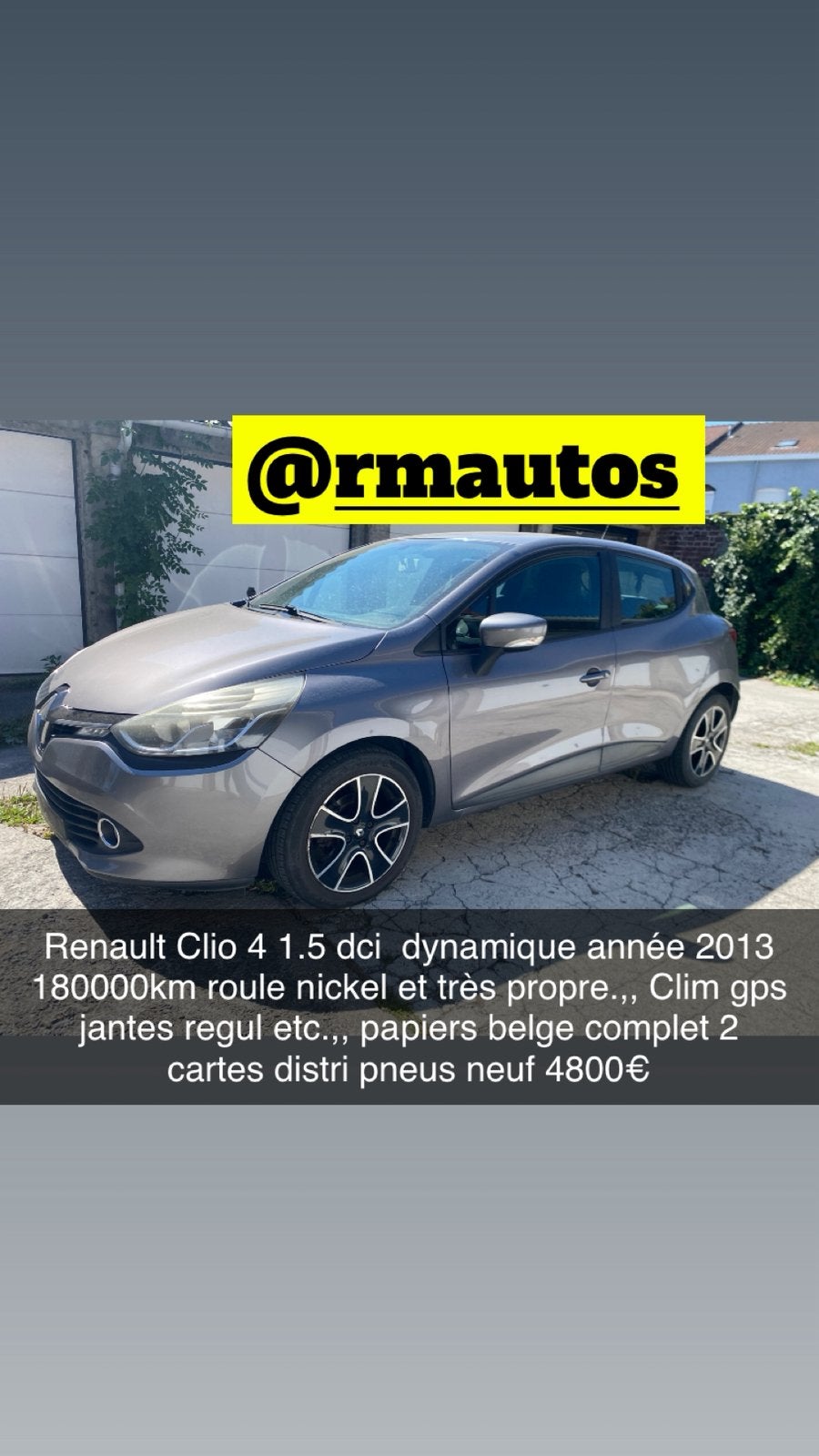 Renault clio 4 1.5 dci dynamique, Achat, Diesel, Particulier, Clio