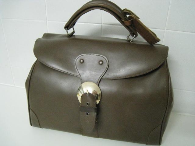 Lederen reistas met gesp, bruin, perfekte staat, Handtassen en Accessoires, Ophalen, Bruin