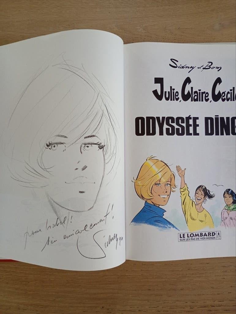 Julie, Claire, Cécile 11 Odyssée dingue EO dédicacée TBE, Livres, Une BD, Utilisé, Sidney et Bom, Enlèvement ou Envoi