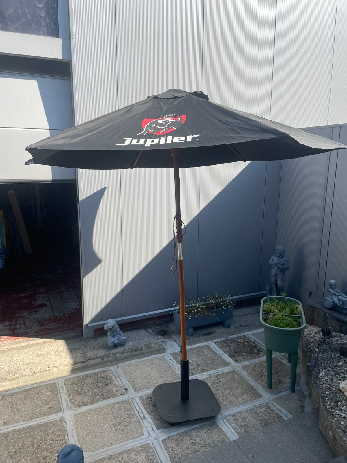 Grote jupiler parasol, Tuin en Terras, Parasols, Ophalen, Zo goed als nieuw