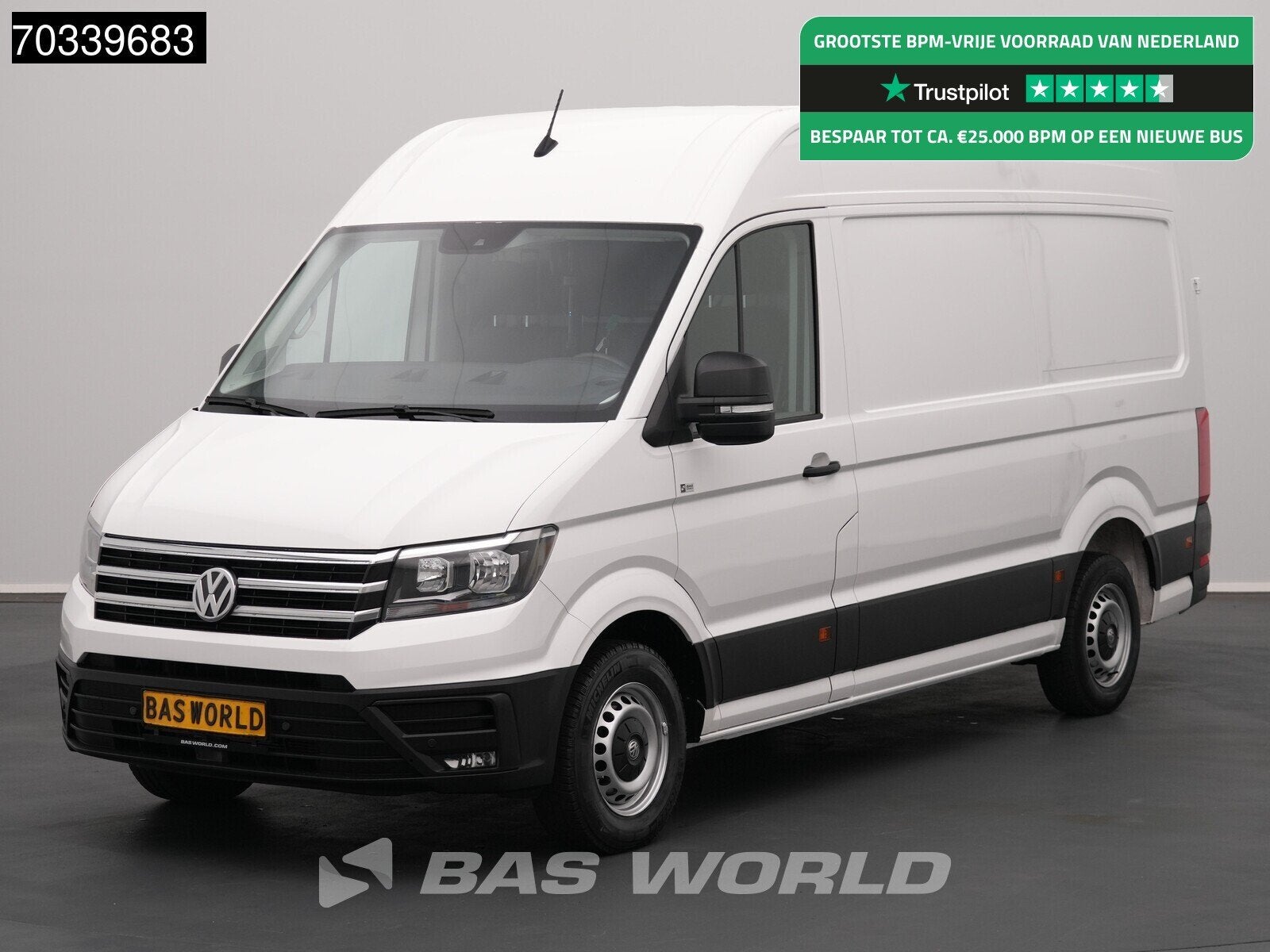 Volkswagen Crafter 177pk Automaat 180PK L3H3 Airco Cruise Na, Automaat, Stof, Gebruikt, Euro 6
