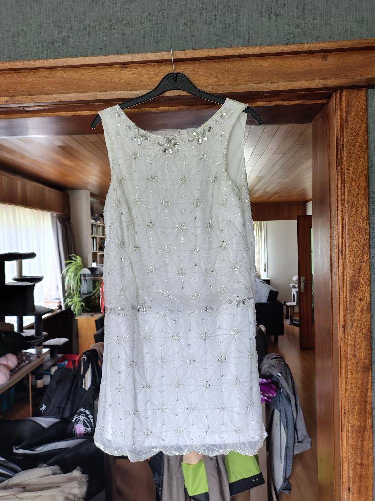 wit frock & frill kleed voor trouw of communie of gala, Neuf, Robe de gala, Enlèvement ou Envoi, Frock & frill
