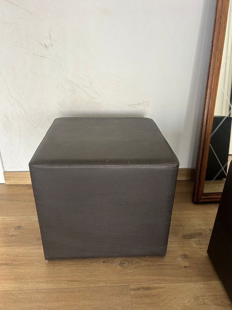 poef, Huis en Inrichting, Zetels | Voetbanken en poefs, Ophalen, Minder dan 50 cm, Gebruikt, Vierkant