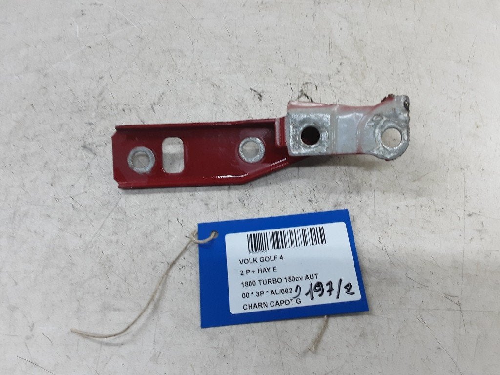 CHARNIERE DE CAPOT GAUCHE Volkswagen Golf IV (1J1), Volkswagen, Mevr. I. Hauben, Utilisé, Rue de l'Espoir 34 34
4030  GRIVEGNÉE, BE