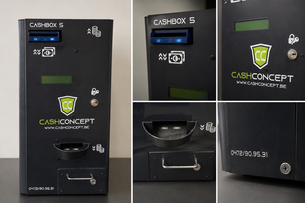 Te koop: professionele CashConcept CashBox 5 geldwisselaar /, Audio, Tv en Foto, Ophalen, Enkel