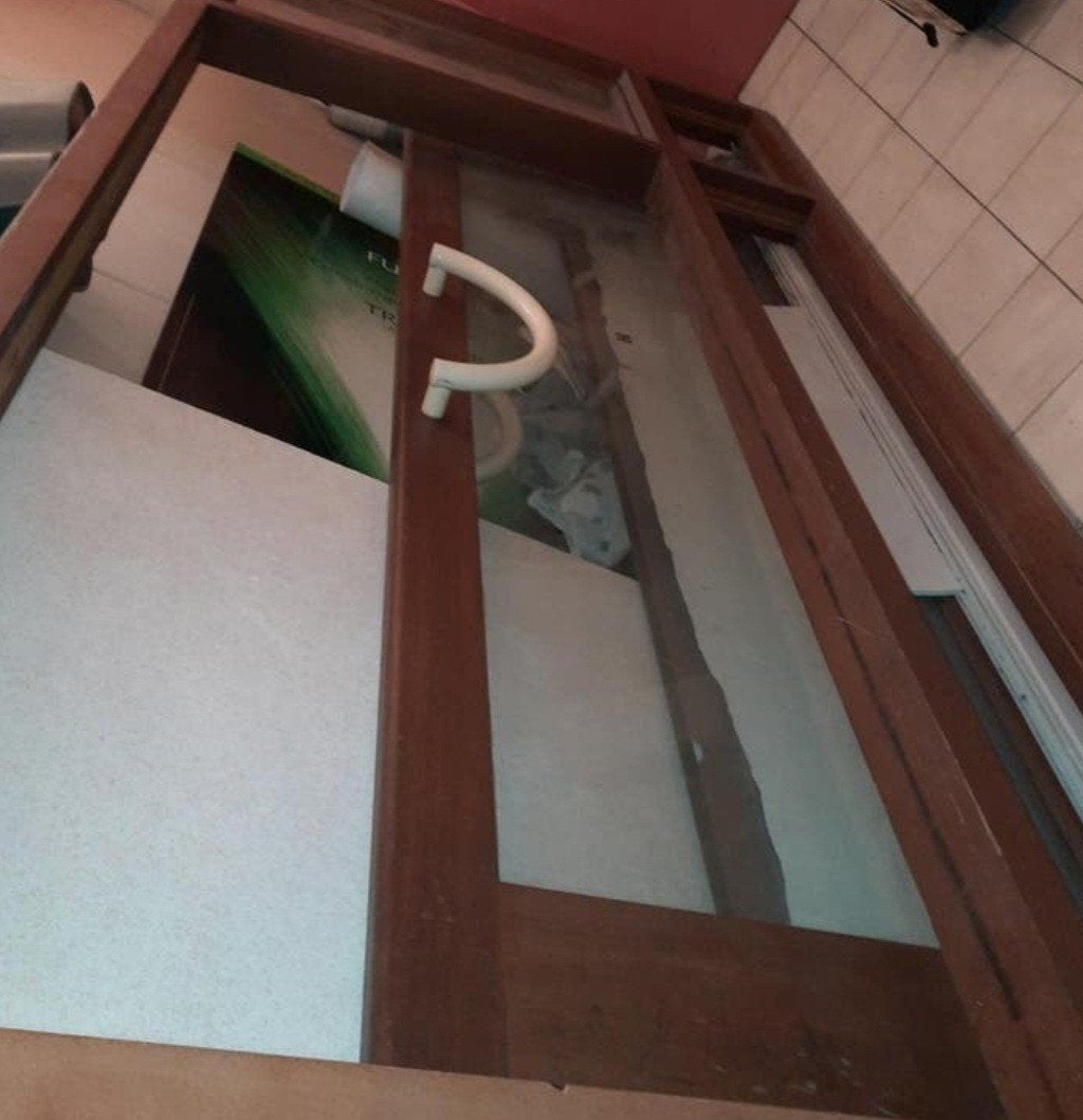 Porte va et vient meranti 3mx1.5m, Enlèvement