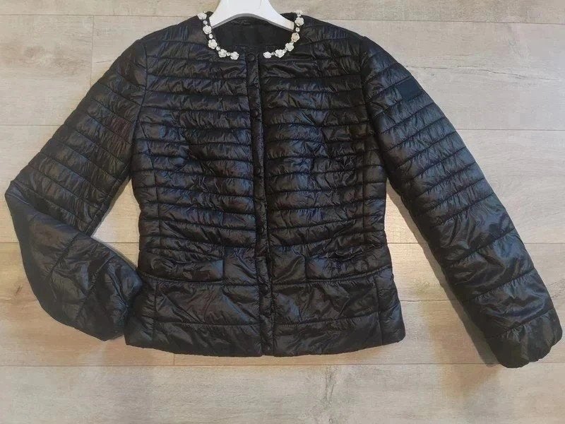 Monnalisa dames jas, Maat 38/40 (M), Zwart, Ophalen of Verzenden, Zo goed als nieuw