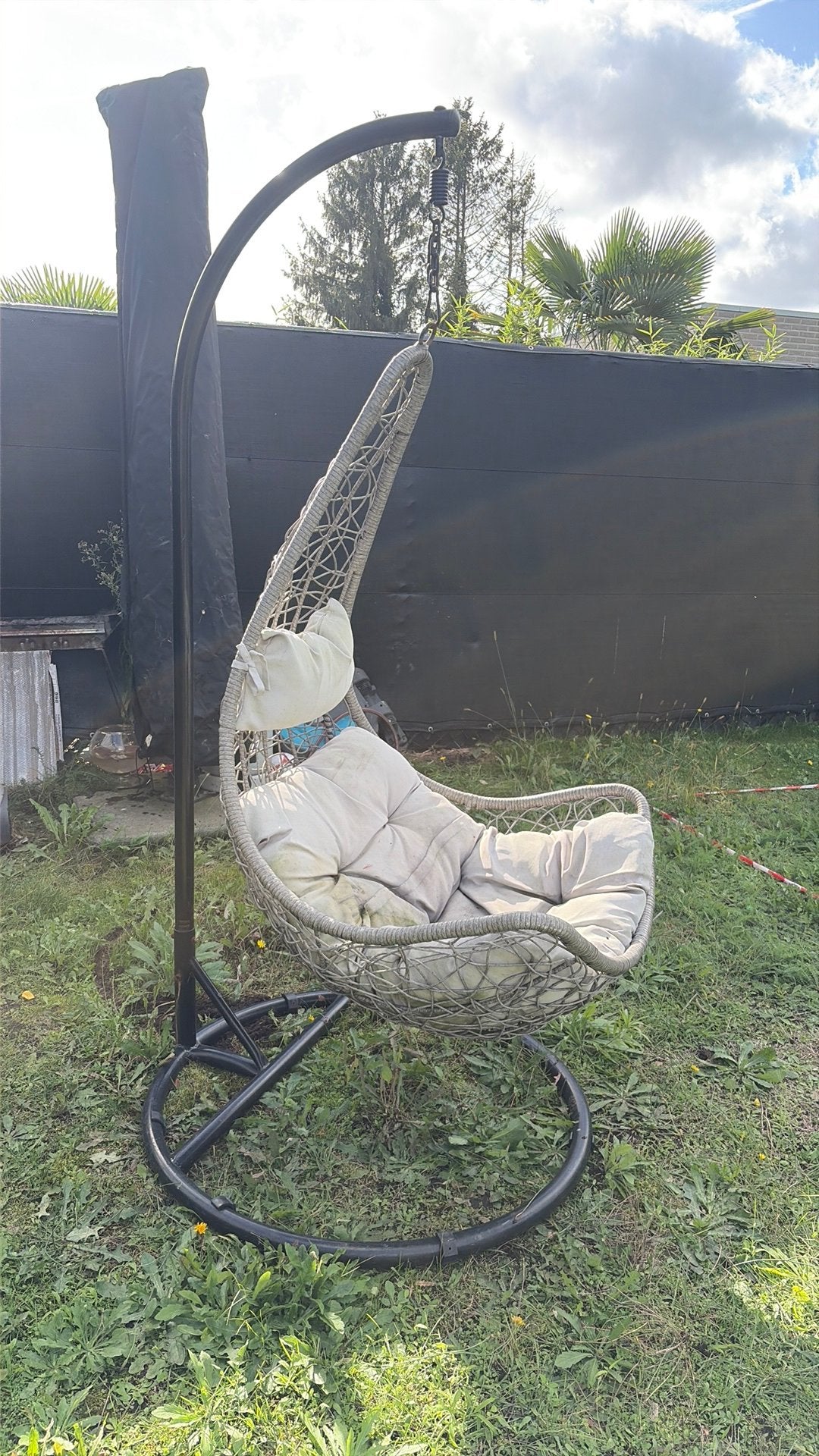 Hangmat gebruikt, Tuin en Terras, Ophalen, Gebruikt, Met standaard, Eenpersoons