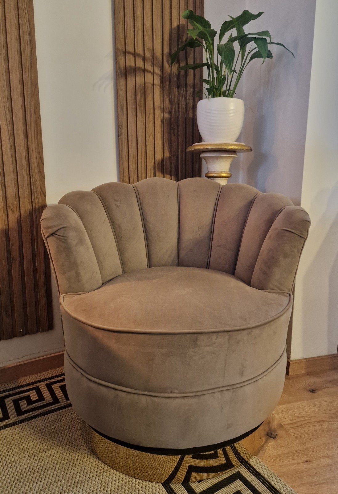 Fauteuil pivotant style vintage, Maison & Meubles, Fauteuils, Enlèvement