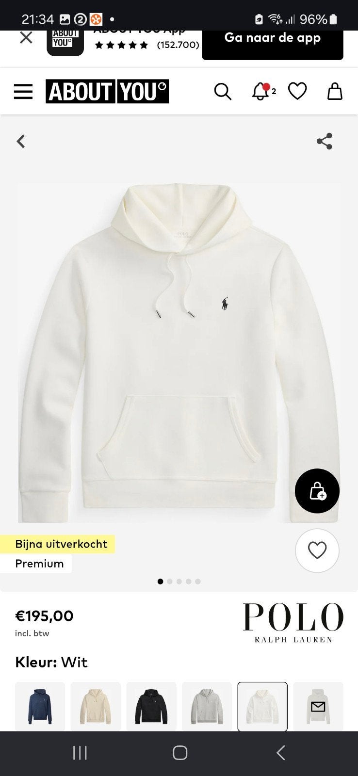 sweat à capuche Ralph Lauren blanc XXL Mais si vous avez XL, Vêtements | Hommes, Pulls & Vestes, Enlèvement ou Envoi, Blanc