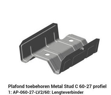Metal stud lengteverbinder 200x, Bricolage & Construction, Enlèvement, Neuf, Fer