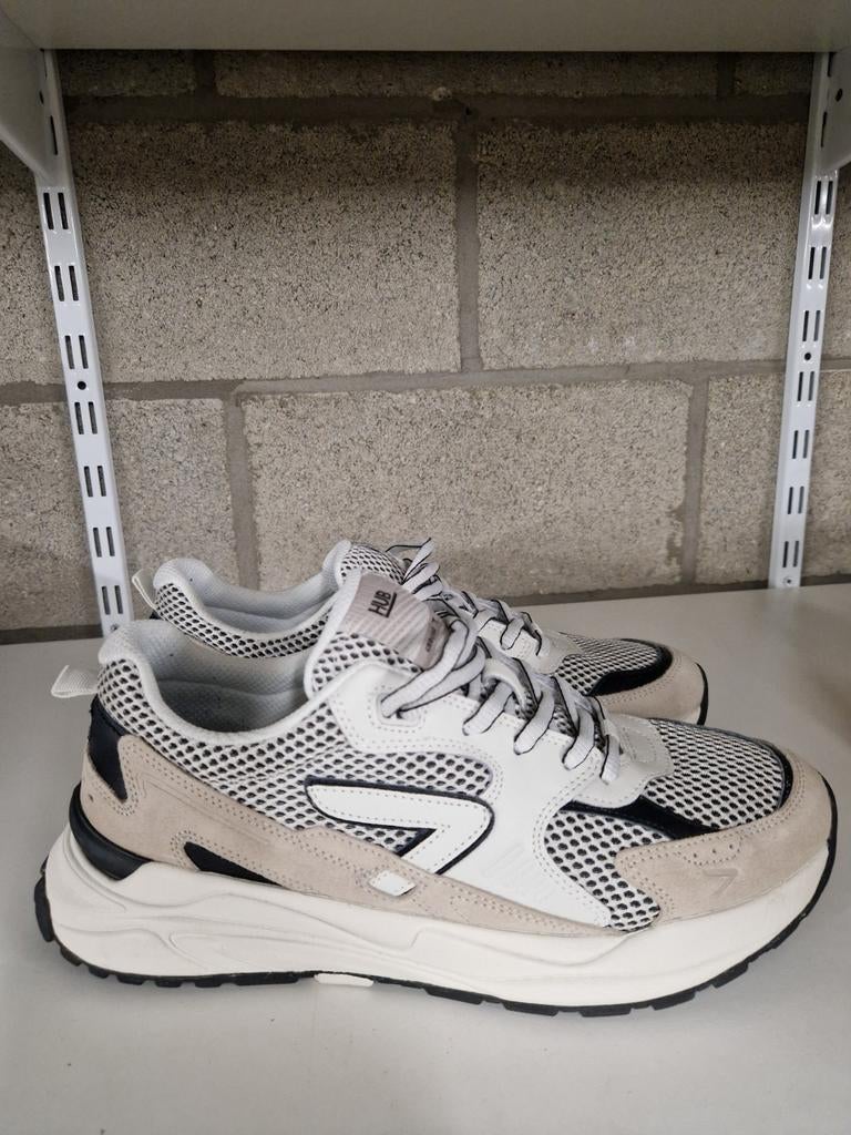 HUB Grid V68, Vêtements | Hommes, Chaussures, Comme neuf, Blanc, Baskets, Enlèvement